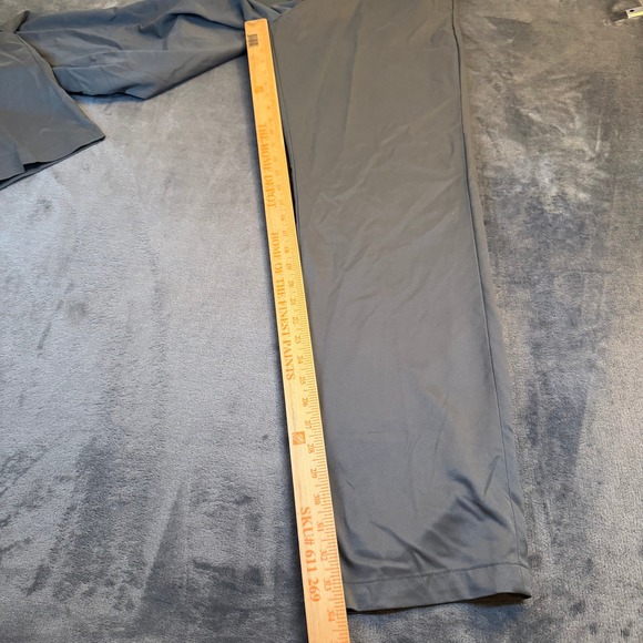 Amazon Essentials Grey Performance Chino Pants Mens 34x34 Stretch Straight Leg - Picture 9 of 12